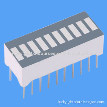 10-segment Light Bar with Hyper Red Source Color and Gray Face Color